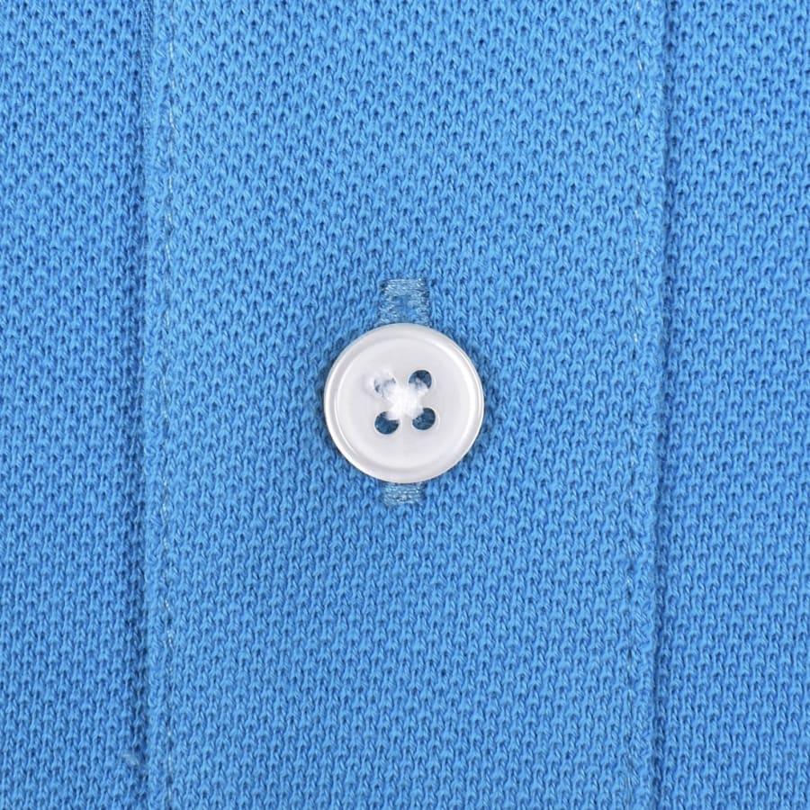 PAUL SMITH PS ZEBRA BADGE PIQUE COTTON POLO SHIRT SEA BLUE (41D) RRP £90 BNWT
