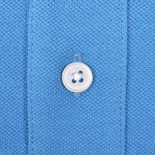 PAUL SMITH PS ZEBRA BADGE PIQUE COTTON POLO SHIRT SEA BLUE (41D) RRP £90 BNWT