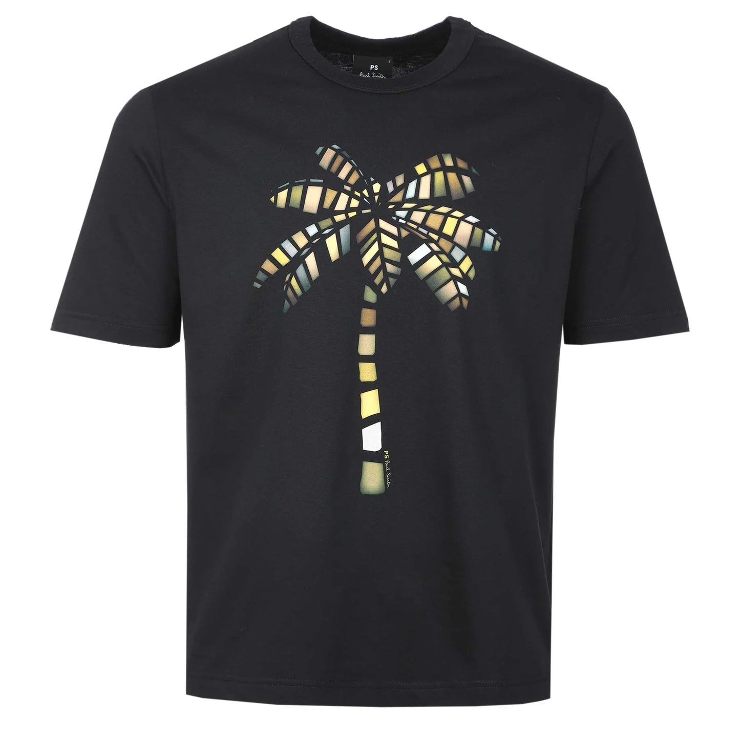 PAUL SMITH PS PALM TREES COTTON T-SHIRT BLACK 2XL RRP £70 BNWT
