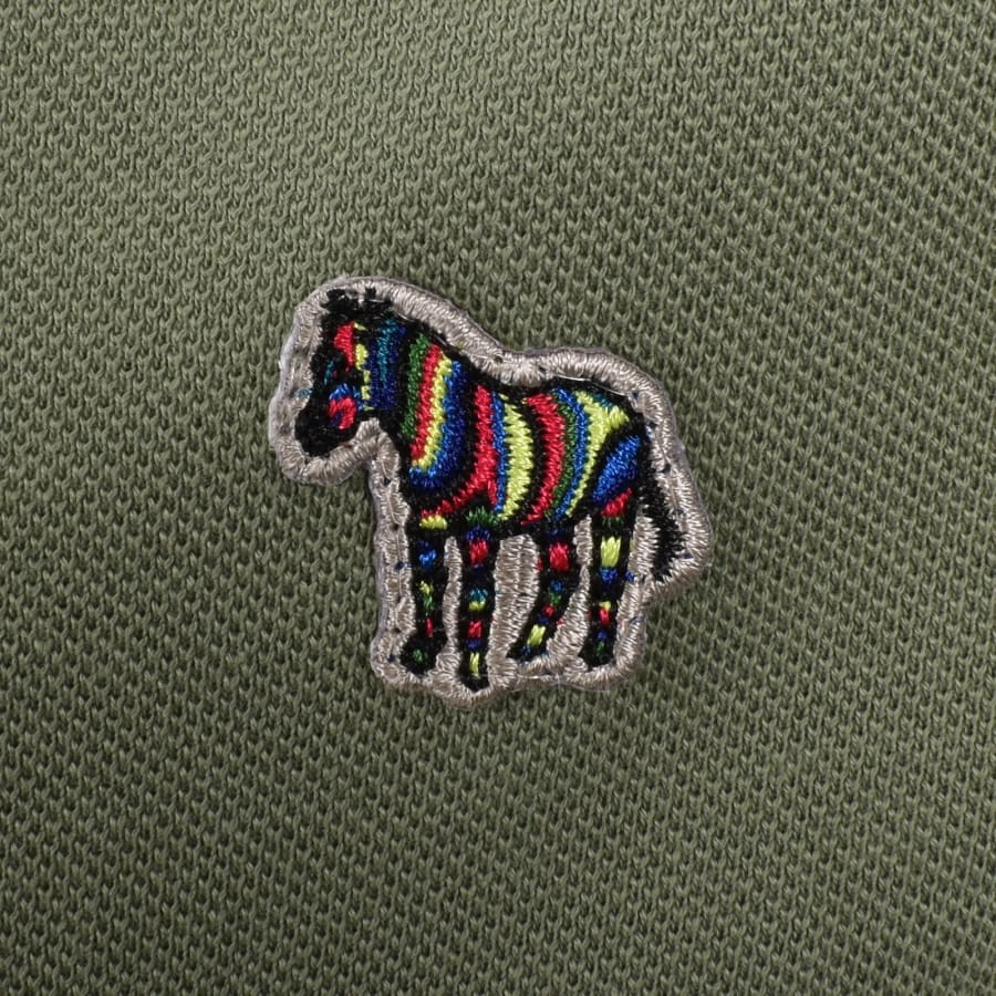 PAUL SMITH PS PIQUE COTTON POLO SHIRT WASHED KHAKI GREEN RRP £90 BNWT