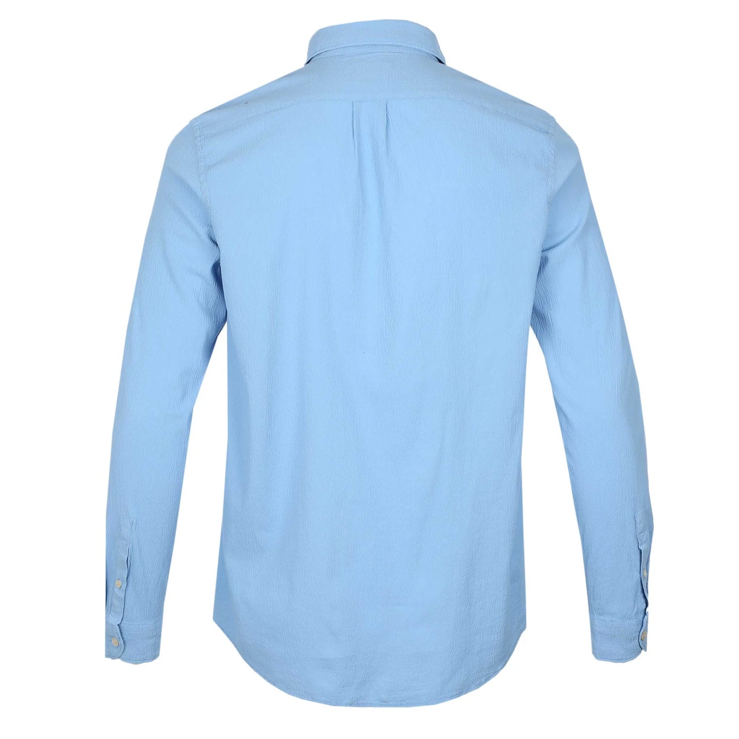 PAUL SMITH SEERSUCKER COTTON LONG SLEEVE SHIRT BLUE 2XL RRP £135 BNWT