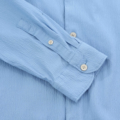 PAUL SMITH SEERSUCKER COTTON LONG SLEEVE SHIRT BLUE 2XL RRP £135 BNWT