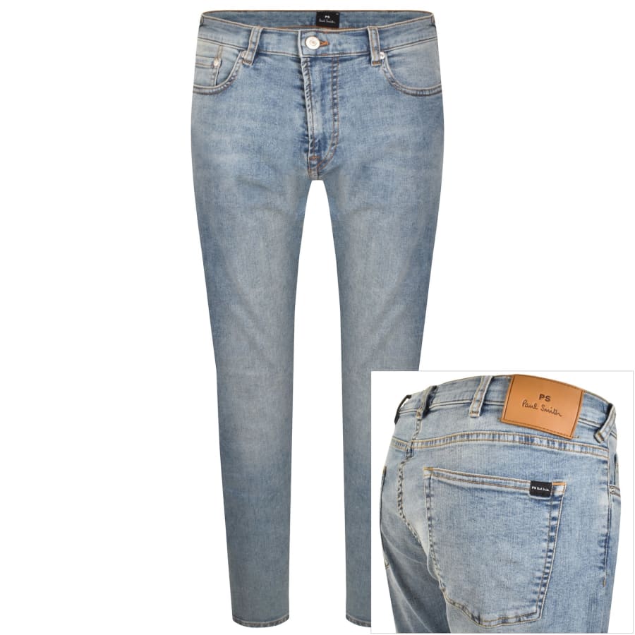 PAUL SMITH PS TAPERED FIT JEANS LIGHT WASH BLUE 38W 32L (38R) RRP £145