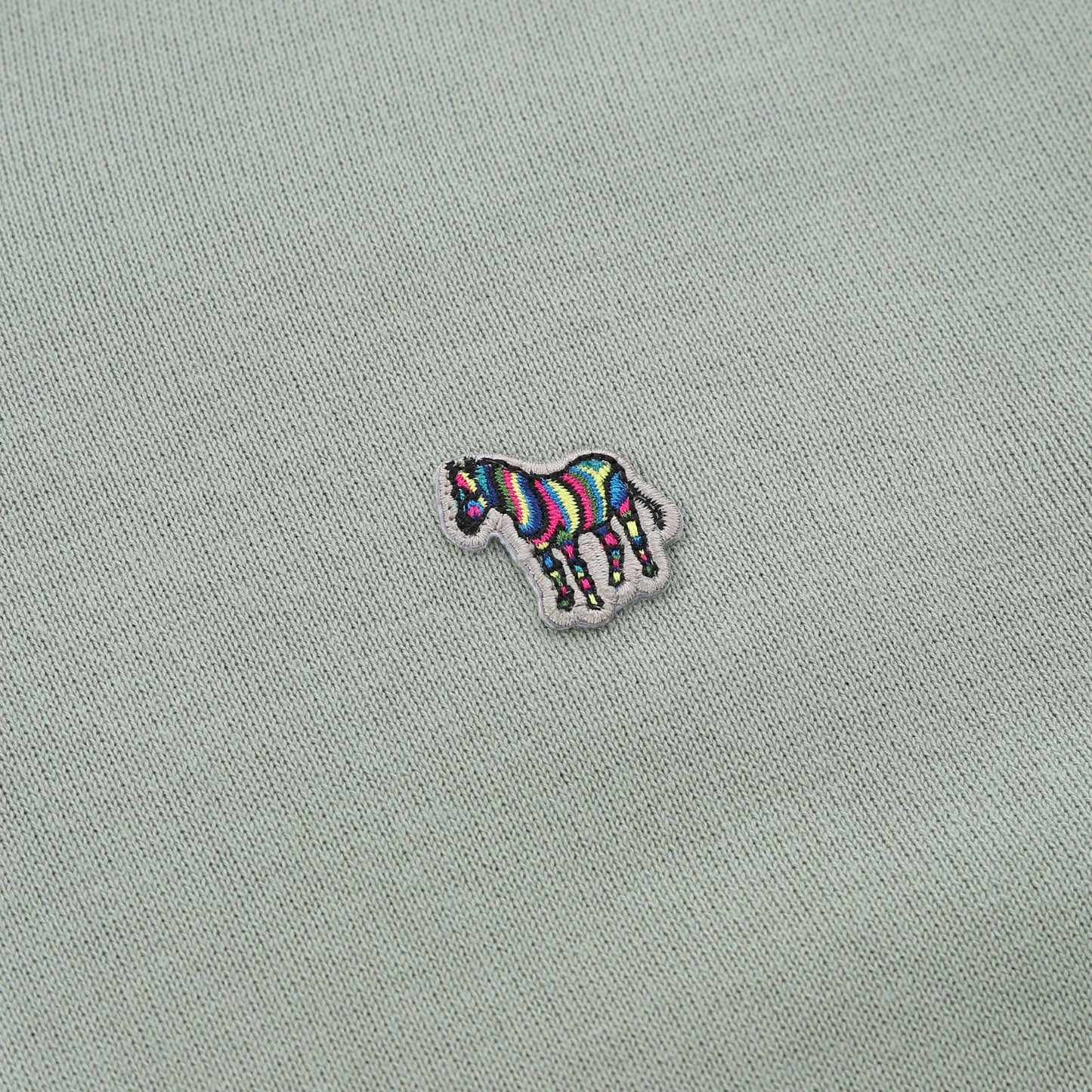 PAUL SMITH PS COTTON 1/4 ZIP ZEBRA LOGO JUMPER PASTEL GREEN 2XL RRP £135 BNWT