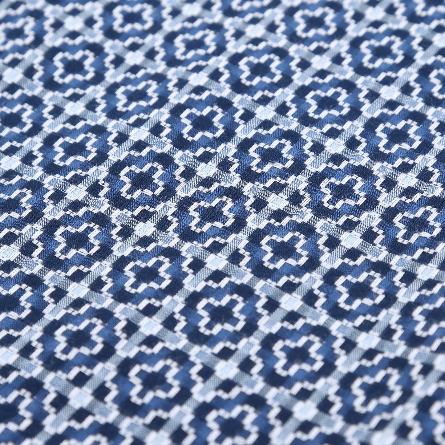 PAUL SMITH PS GEOMETRIC SHORT SLEEVE COTTON SHIRT NAVY XL RRP £130 BNWT