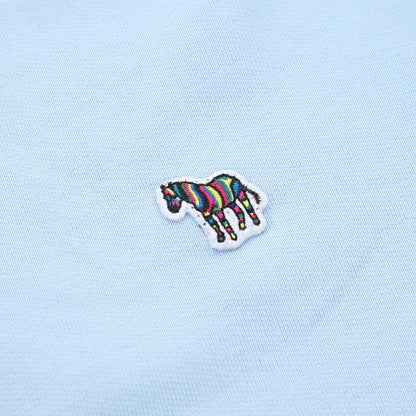 PAUL SMITH PS QUARTER ZIP COTTON FLEECE SWEATSHIRT SKY BLUE 2XL RRP £135 BNWT