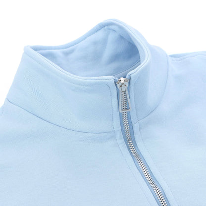 PAUL SMITH PS QUARTER ZIP COTTON FLEECE SWEATSHIRT SKY BLUE 2XL RRP £135 BNWT