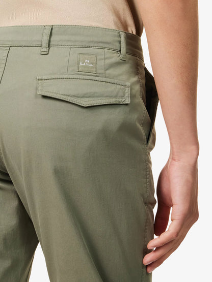 PAUL SMITH PS PATCH CHINO TROUSERS LIGHT KHAKI GREEN 38REG RRP £175 NEW