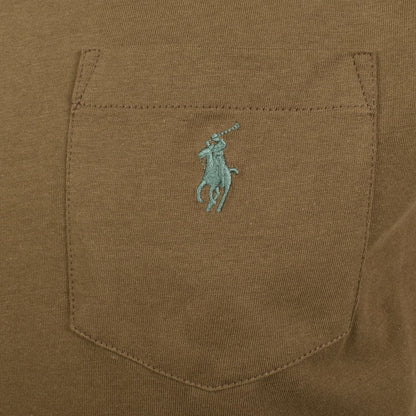 POLO RALPH LAUREN CLASSIC FIT COTTON POCKET T-SHIRT BROWN 2XL RRP £75 BNWT