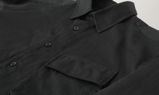 BELSTAFF SCALE LONG SLEEVE COTTON SHIRT BLACK 2XL RRP £135 BNWT