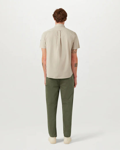 BELSTAFF SCALE SHORT SLEEVE COTTON SHIRT STONE BEIGE RRP £120 BNWT