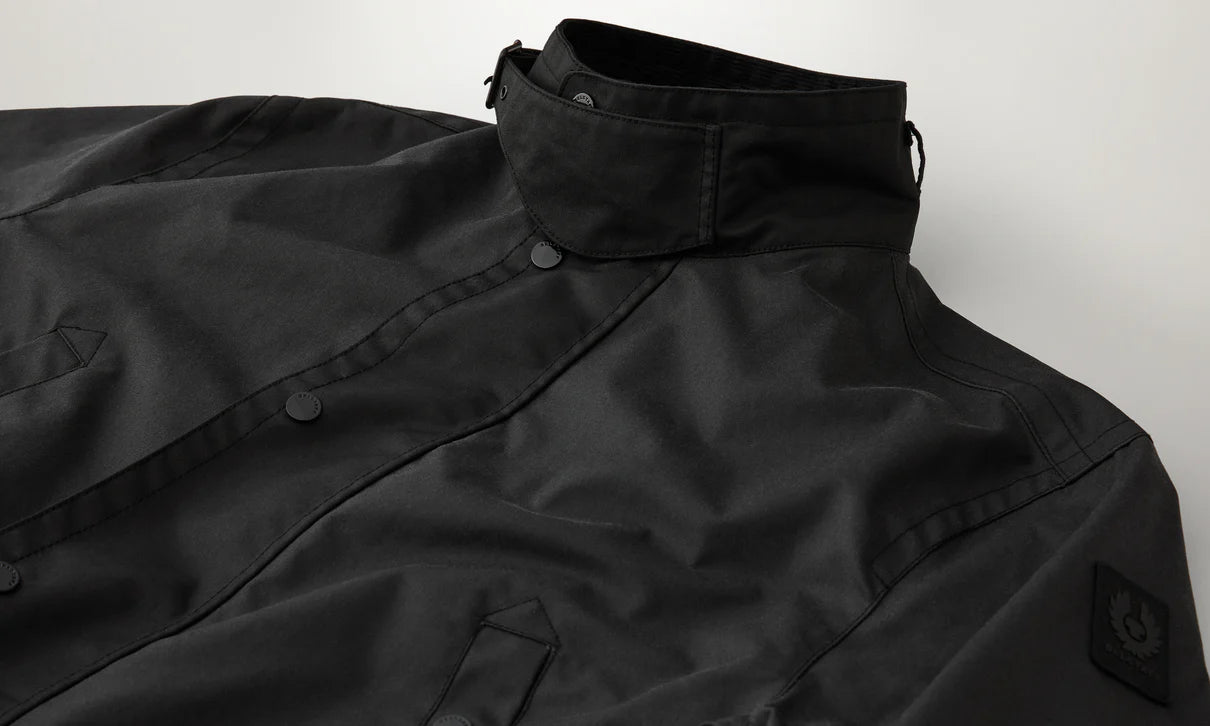 BELSTAFF SERVICE WAXED COTTON COAT BLACK UK42 XL RRP £725