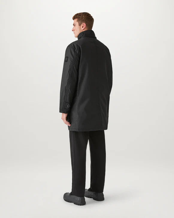 BELSTAFF SERVICE WAXED COTTON COAT BLACK UK42 XL RRP £725