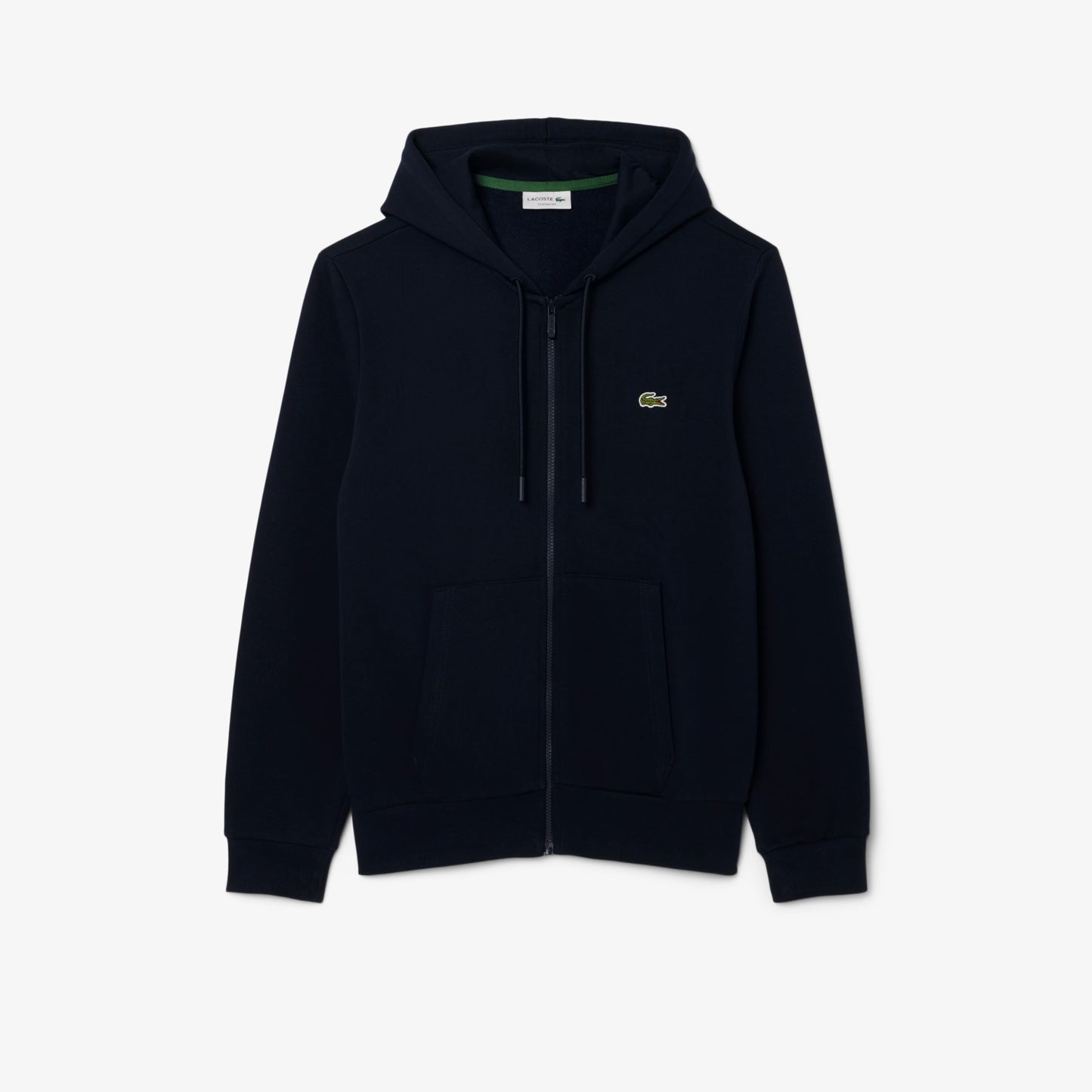 LACOSTE COTTON FLEECE FULL ZIP HOODIE SWEATSHIRT NAVY BLUE (6) XL RRP £125 BNWT