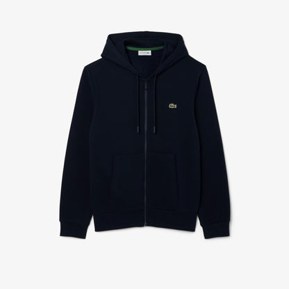 LACOSTE COTTON FLEECE FULL ZIP HOODIE SWEATSHIRT NAVY BLUE (6) XL RRP £125 BNWT
