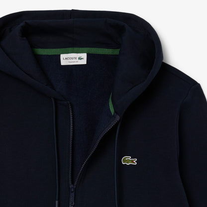 LACOSTE COTTON FLEECE FULL ZIP HOODIE SWEATSHIRT NAVY BLUE (6) XL RRP £125 BNWT