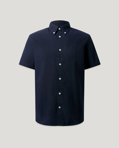 BELSTAFF STREET SHORT SLEEVE COTTON SHIRT DARK INK NAVY RRP £120 BNWT