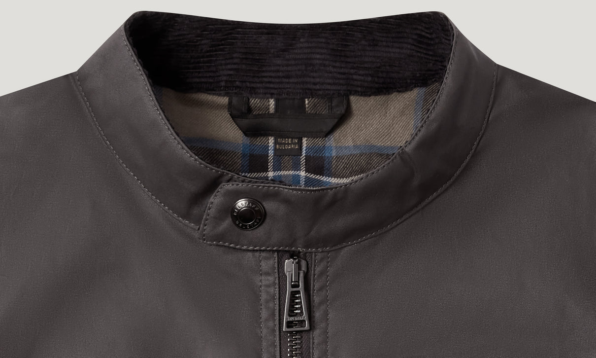 BELSTAFF SIDELINE WAXED COTTON BIKER JACKET TORNADO GREY UK42 XL RRP £295 BNWT