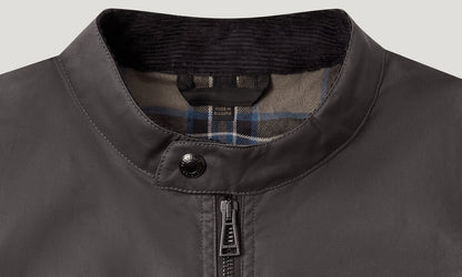 BELSTAFF SIDELINE WAXED COTTON BIKER JACKET TORNADO GREY UK42 XL RRP £295 BNWT
