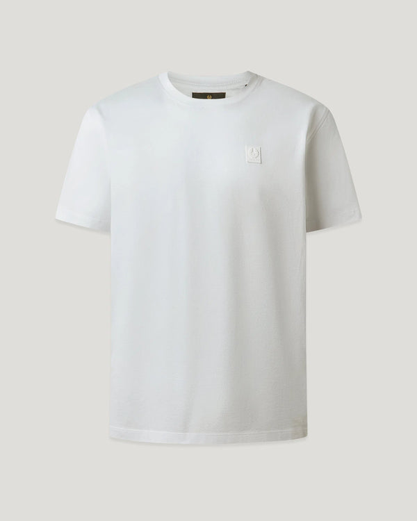 BELSTAFF STEEL MERCERISED COTTON T-SHIRT WHITE RRP £70 BNWT
