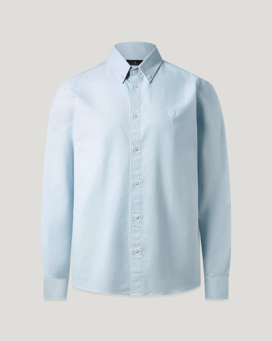 BELSTAFF STREET LONG SLEEVE COTTON SHIRT SKY BLUE 3XL RRP £130 BNWT