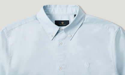 BELSTAFF STREET LONG SLEEVE COTTON SHIRT SKY BLUE 3XL RRP £130 BNWT