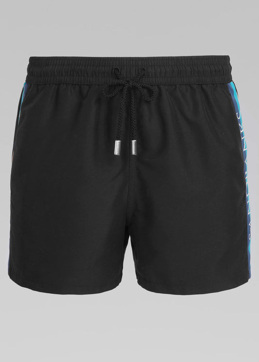 SANDBANKS RETRO SWIM SHORTS BLACK RRP £135 BNWT