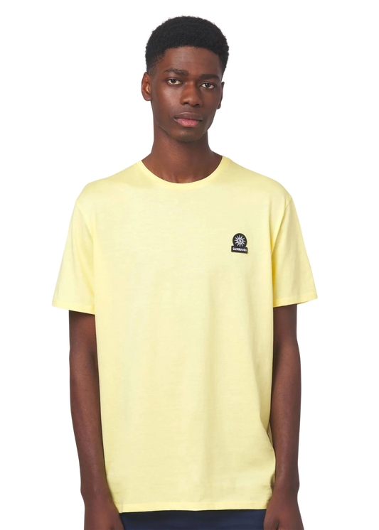 SANDBANKS BADGE LOGO COTTON T-SHIRT LIGHT YELLOW 4XL RRP £85 BNWT