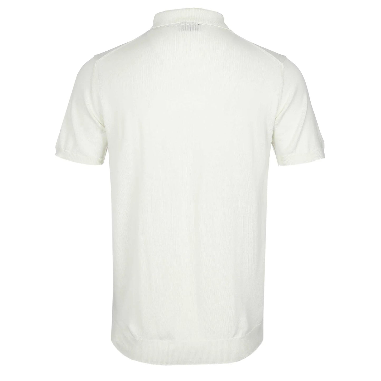 SANDBANKS MERINO WOOL COLOUR STRIPE KNIT ZIP POLO SHIRT VANILLA 2XL RRP £155 NEW
