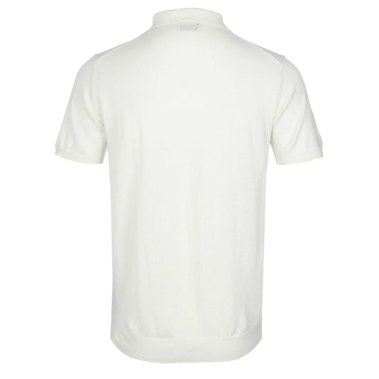 SANDBANKS MERINO WOOL COLOUR STRIPE KNIT ZIP POLO SHIRT VANILLA 2XL RRP £155 NEW
