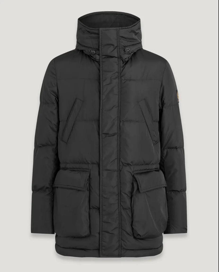 BELSTAFF LINTON PUFFER PARKA JACKET COAT BLACK UK46 3XL RRP £650 BNWT