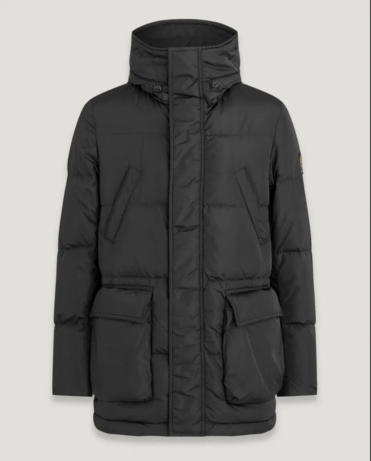 BELSTAFF LINTON PUFFER PARKA JACKET COAT BLACK UK46 3XL RRP £650 BNWT