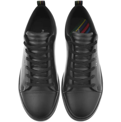 PAUL SMITH PS LEE LEATHER LOW TOP TRAINERS BLACK UK 10 RRP £195 BNIB