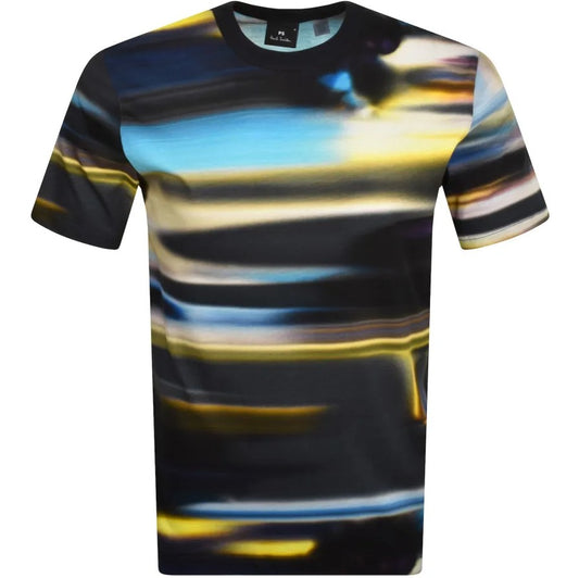 PAUL SMITH ORGANIC BLUR COTTON T-SHIRT BLACK 2XL RRP £90 BNWT