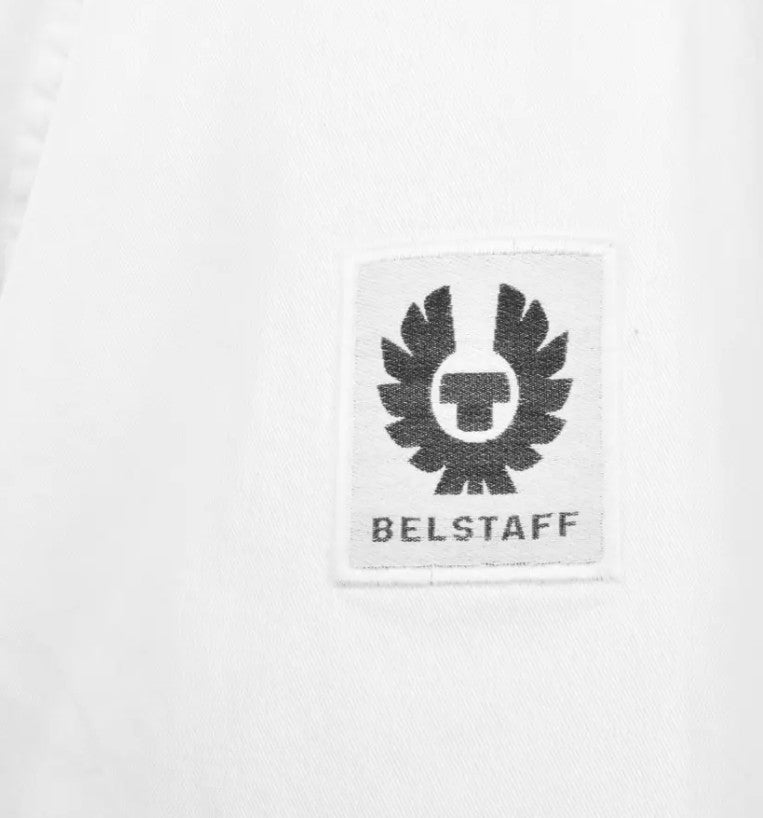 BELSTAFF SCALE SHORT SLEEVE COTTON SHIRT WHITE 2XL RRP £120 BNWT