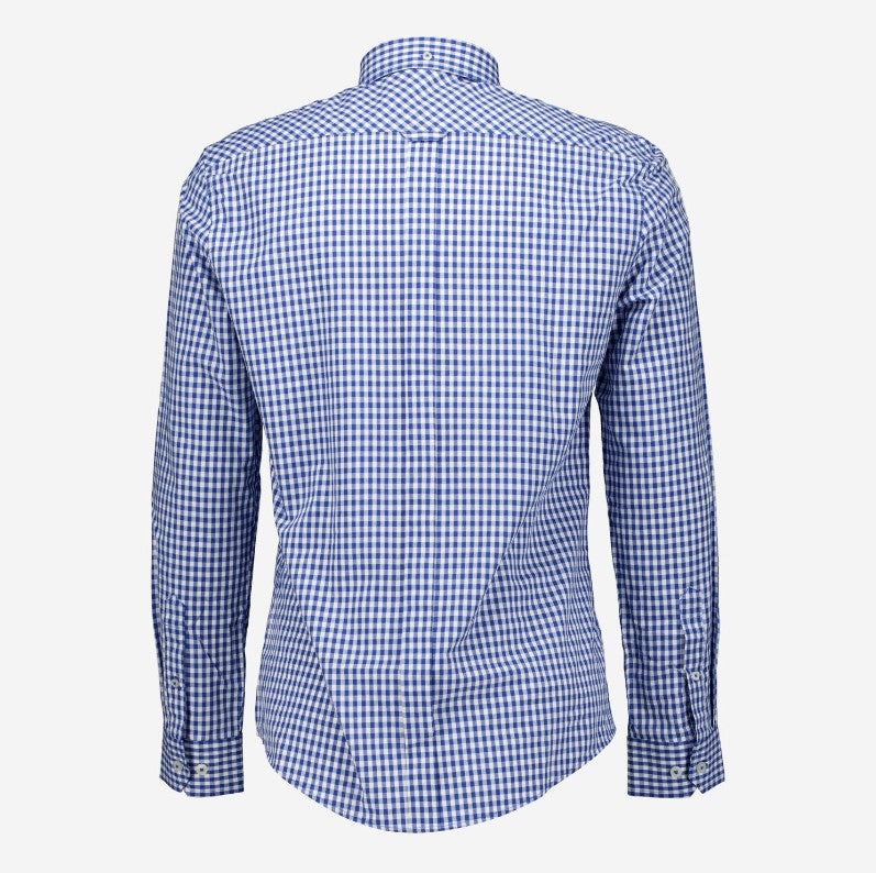 BEN SHERMAN SIGNATURE GINGHAM LONG SLEEVE COTTON SHIRT BLUE 2XL RRP £65 BNWT