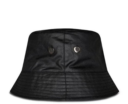 BELSTAFF 6oz WAXED COTTON PHOENIX PATCH BUCKET HAT BLACK RRP £80 BNWT