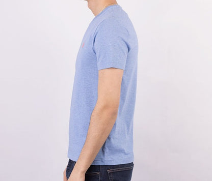 POLO RALPH LAUREN CUSTOM SLIM FIT COTTON T-SHIRT BLUE LARGE RRP £70 BNWT