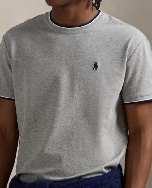 POLO RALPH LAUREN CLASSIC FIT STRETCH MESH COTTON T-SHIRT GREY XL RRP £90 BNWT