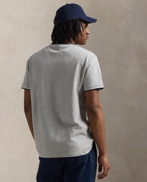 POLO RALPH LAUREN CLASSIC FIT STRETCH MESH COTTON T-SHIRT GREY XL RRP £90 BNWT