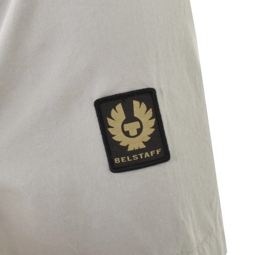 BELSTAFF SCALE SHORT SLEEVE COTTON SHIRT CLOUD GREY MEDIUM RRP £120 BNWT