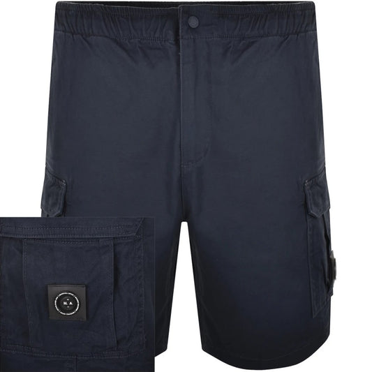 MARSHALL ARTIST COTTON CARGO SHORTS NAVY BLUE 2XL RRP £70 BNWT