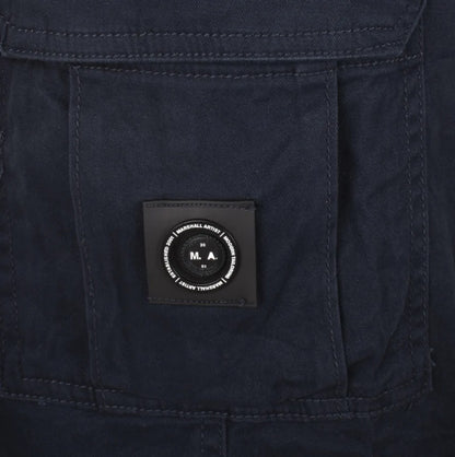 MARSHALL ARTIST COTTON CARGO SHORTS NAVY BLUE 2XL RRP £70 BNWT