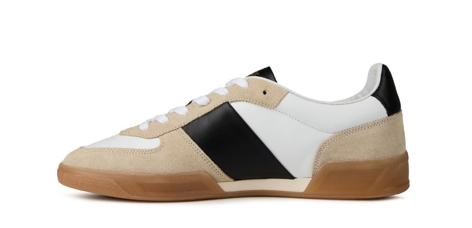 HUGO BOSS BRANDON LEATHER & SUEDE TRAINERS OPEN BEIGE UK 9 RRP £229 BNIB