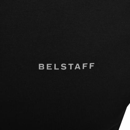 BELSTAFF ALLOY STRETCHY ZIP NECK COTTON POLO SHIRT BLACK 2XL RRP £110 BNWT