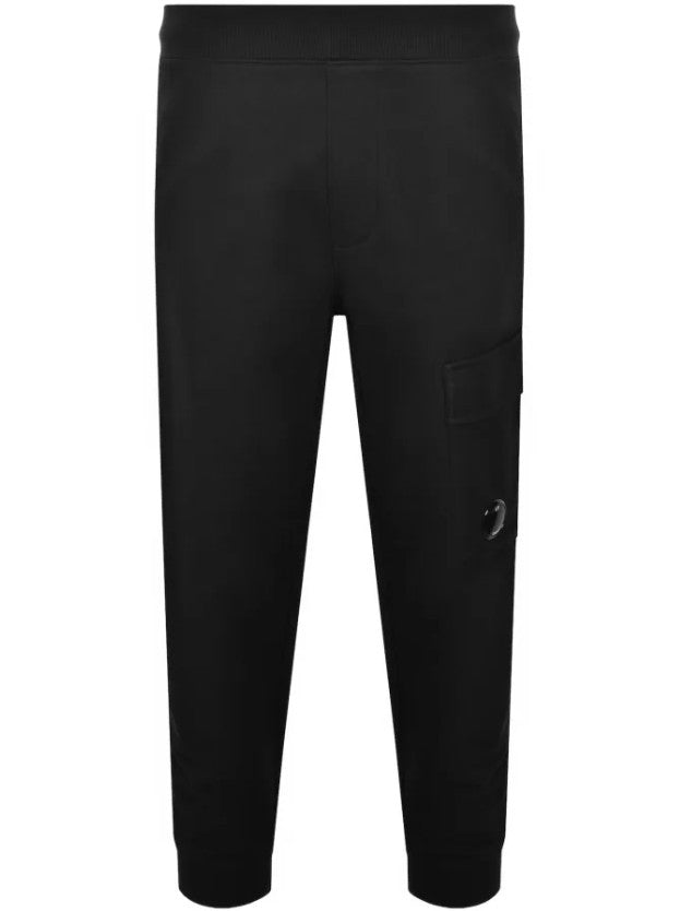 CP COMPANY DIAGONAL RAISED FLEECE LENS JOGGERS BLACK XL RRP £205 BNWT