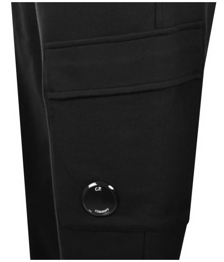 CP COMPANY DIAGONAL RAISED FLEECE LENS JOGGERS BLACK XL RRP £205 BNWT