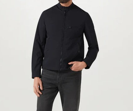 BELSTAFF WALKHAM ALPHA NYLON BIKER JACKET BLACK UK44 2XL RRP £275 BNWT