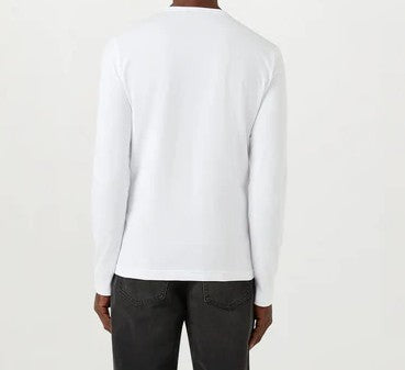 BELSTAFF PHOENIX PATCH LONG SLEEVE COTTON T-SHIRT WHITE RRP £70 BNWT