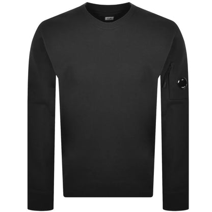 C.P. COMPANY DIAGONAL LENS COTTON FLEECE SWEATSHIRT BLACK 3XL RRP £210 BNWT